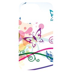 Butterfly Vector Art Iphone 14 Pro Black Uv Print Case by Ket1n9