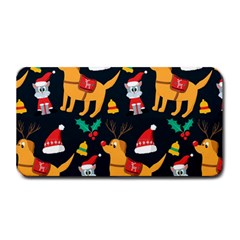 Funny Christmas Pattern Background Medium Bar Mat by Ket1n9