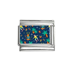 Colorful Funny Christmas Pattern Italian Charm (9mm) by Ket1n9