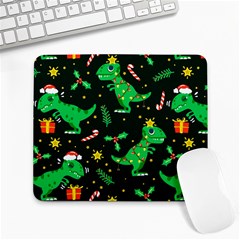 Christmas Funny Pattern Dinosaurs Large Mousepad by Ket1n9