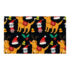 Funny Christmas Pattern Background Banner And Sign 5  X 3  by Ket1n9