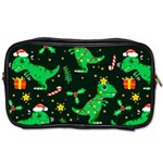 Christmas Funny Pattern Dinosaurs Toiletries Bag (Two Sides) Front