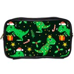 Christmas Funny Pattern Dinosaurs Toiletries Bag (Two Sides) Back