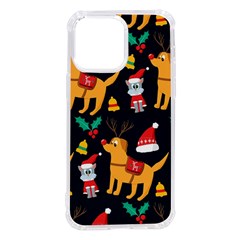 Funny Christmas Pattern Background Iphone 14 Pro Max Tpu Uv Print Case by Ket1n9