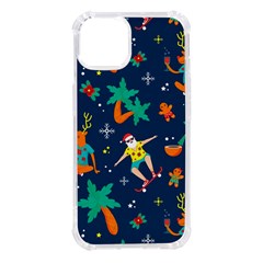 Colorful Funny Christmas Pattern Iphone 14 Tpu Uv Print Case by Ket1n9