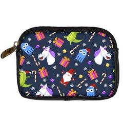 Colorful Funny Christmas Pattern Digital Camera Leather Case by Ket1n9