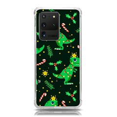 Christmas Funny Pattern Dinosaurs Samsung Galaxy S20 Ultra 6.9 Inch TPU UV Case