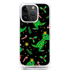 Christmas Funny Pattern Dinosaurs iPhone 14 Pro TPU UV Print Case