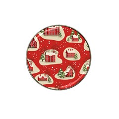 Christmas New Year Seamless Pattern Hat Clip Ball Marker