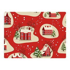 Christmas New Year Seamless Pattern Two Sides Premium Plush Fleece Blanket (mini) by Ket1n9