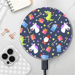 Colorful Funny Christmas Pattern Wireless Fast Charger(white) by Ket1n9