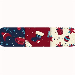 Flat Design Christmas Pattern Collection Art Large Bar Mat by Ket1n9