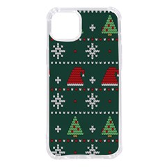 Beautiful Knitted Christmas Pattern Iphone 14 Plus Tpu Uv Print Case by Ket1n9