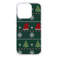 Beautiful Knitted Christmas Pattern Iphone 14 Pro Tpu Uv Print Case by Ket1n9