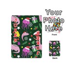 Dinosaur Colorful Funny Christmas Pattern Playing Cards 54 Designs (Mini) Front - Joker2