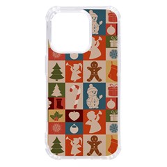 Cute Christmas Seamless Pattern Vector  - Iphone 14 Pro Tpu Uv Print Case by Ket1n9