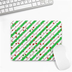 Christmas Paper Stars Pattern Texture Background Colorful Colors Seamless Small Mousepad by Ket1n9