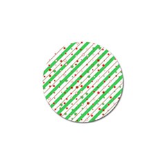 Christmas Paper Stars Pattern Texture Background Colorful Colors Seamless Golf Ball Marker (4 Pack)