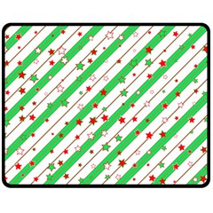 Christmas Paper Stars Pattern Texture Background Colorful Colors Seamless Fleece Blanket (medium) by Ket1n9