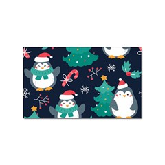 Colorful Funny Christmas Pattern Sticker (rectangular) by Ket1n9