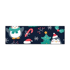 Colorful Funny Christmas Pattern Sticker (bumper) by Ket1n9