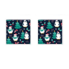 Colorful Funny Christmas Pattern Cufflinks (square) by Ket1n9