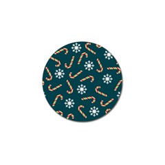 Christmas Seamless Pattern With Candies Snowflakes Golf Ball Marker (4 Pack)