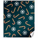 Christmas Seamless Pattern With Candies Snowflakes Canvas 8  x 10  8.15 x9.66  Canvas - 1