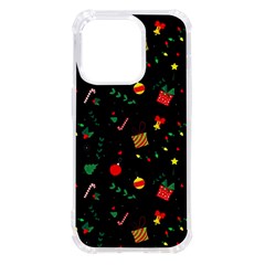 Christmas Pattern Texture Colorful Wallpaper Iphone 14 Pro Tpu Uv Print Case by Ket1n9