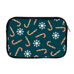 Christmas Seamless Pattern With Candies Snowflakes Apple Macbook Pro 17  Zipper Case by Ket1n9