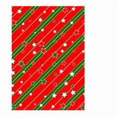 Christmas Paper Star Texture Large Garden Flag (two Sides) by Ket1n9