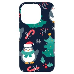 Colorful Funny Christmas Pattern Iphone 14 Pro Black Uv Print Case by Ket1n9