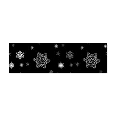 Christmas Snowflake Seamless Pattern With Tiled Falling Snow Sticker (bumper) by Ket1n9