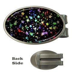 Christmas Star Gloss Lights Light Money Clips (oval)  by Ket1n9