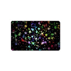 Christmas Star Gloss Lights Light Magnet (name Card) by Ket1n9