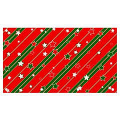 Christmas Paper Star Texture Banner And Sign 7  X 4 