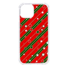 Christmas Paper Star Texture Iphone 14 Tpu Uv Print Case by Ket1n9