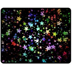 Christmas Star Gloss Lights Light Two Sides Fleece Blanket (Medium)