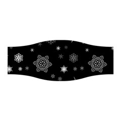 Christmas Snowflake Seamless Pattern With Tiled Falling Snow Stretchable Headband by Ket1n9