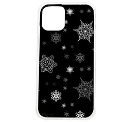 Christmas Snowflake Seamless Pattern With Tiled Falling Snow Iphone 12 Pro Max Tpu Uv Print Case by Ket1n9