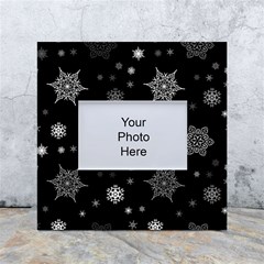 Christmas Snowflake Seamless Pattern With Tiled Falling Snow White Box Photo Frame 4  X 6  by Ket1n9