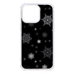 Christmas Snowflake Seamless Pattern With Tiled Falling Snow Iphone 13 Pro Tpu Uv Print Case by Ket1n9