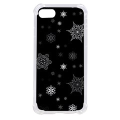 Christmas Snowflake Seamless Pattern With Tiled Falling Snow Iphone Se by Ket1n9