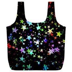 Christmas Star Gloss Lights Light Full Print Recycle Bag (xxxl) by Ket1n9