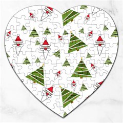 Christmas-santa-claus-decoration Jigsaw Puzzle (heart) by Ket1n9