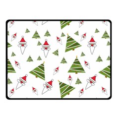 Christmas-santa-claus-decoration Fleece Blanket (small) by Ket1n9