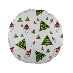 Christmas-santa-claus-decoration Standard 15  Premium Round Cushions by Ket1n9