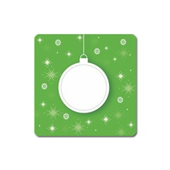 Christmas-bauble-ball Square Magnet by Ket1n9