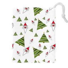 Christmas-santa-claus-decoration Drawstring Pouch (4xl) by Ket1n9