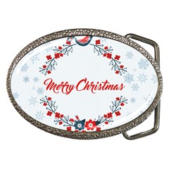 Merry-christmas-christmas-greeting Belt Buckles by Ket1n9